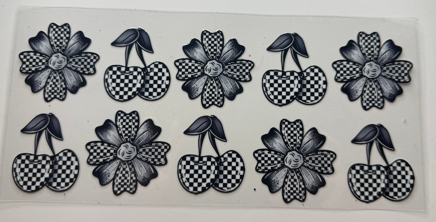 Checkered Floral Cherries