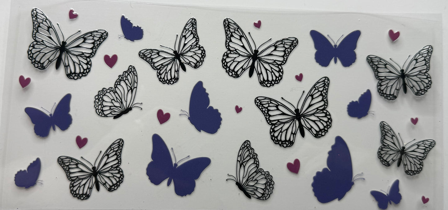 Black/Blue Butterfly