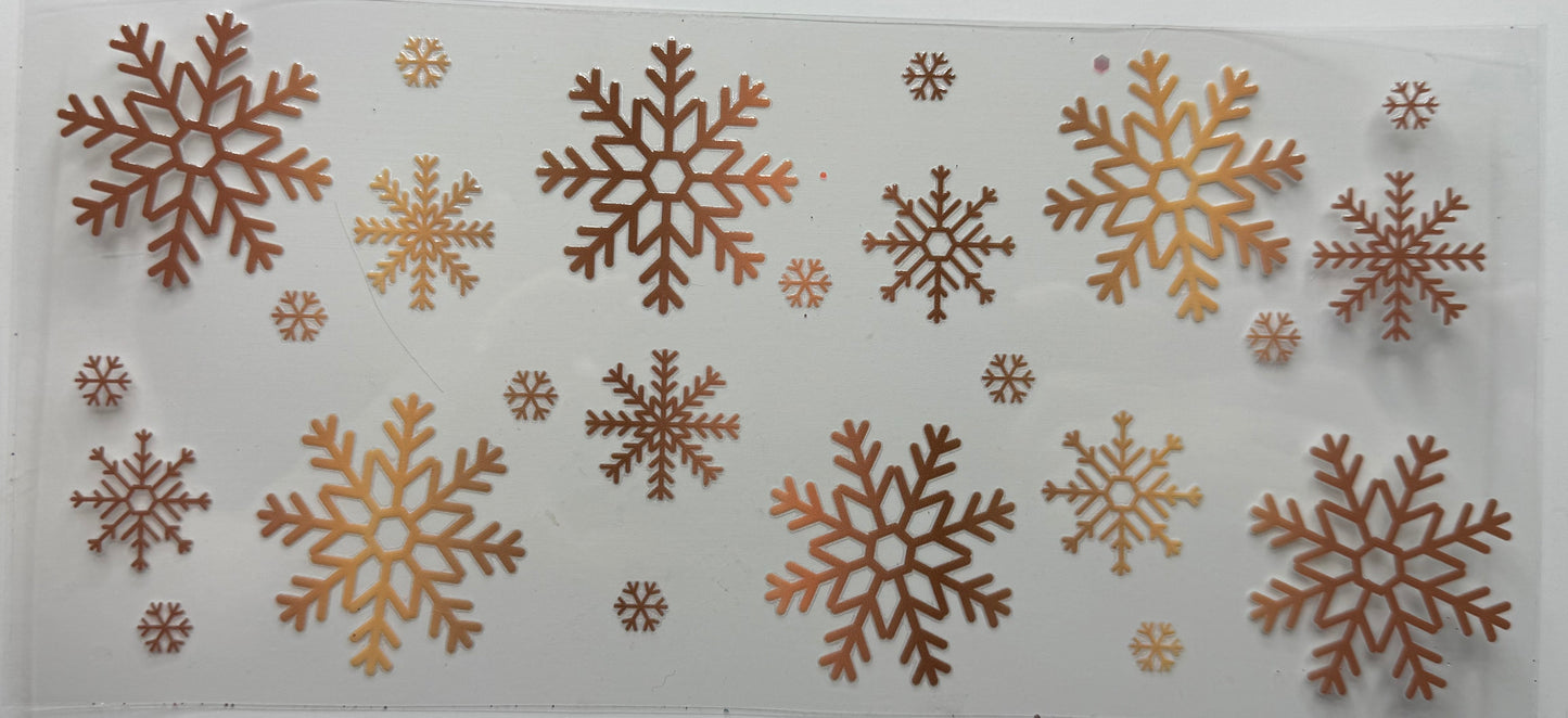Gold Snowflakes