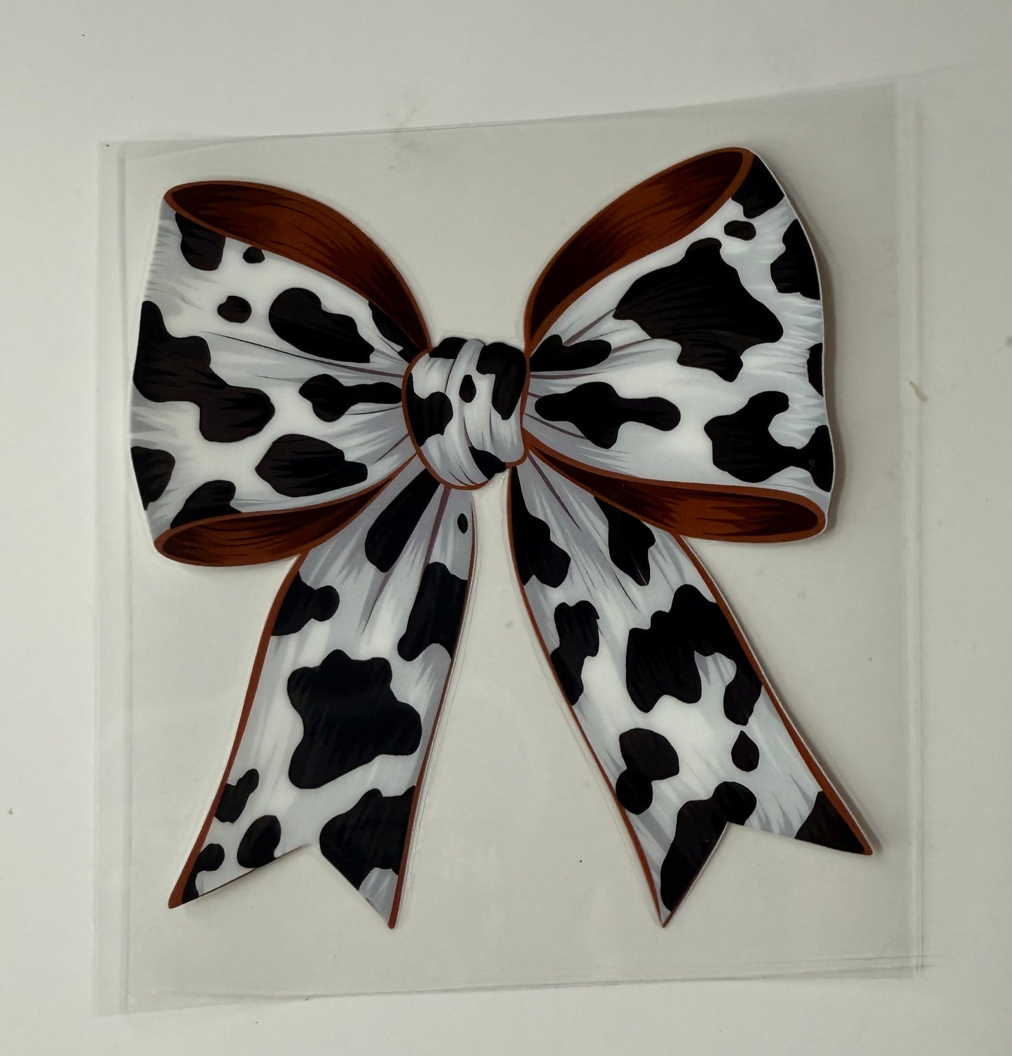 Cow Print Bow