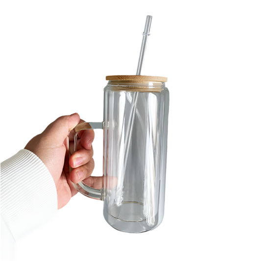 20oz. Glass Snow Globe w/ Handle