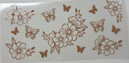 Gold butterflies