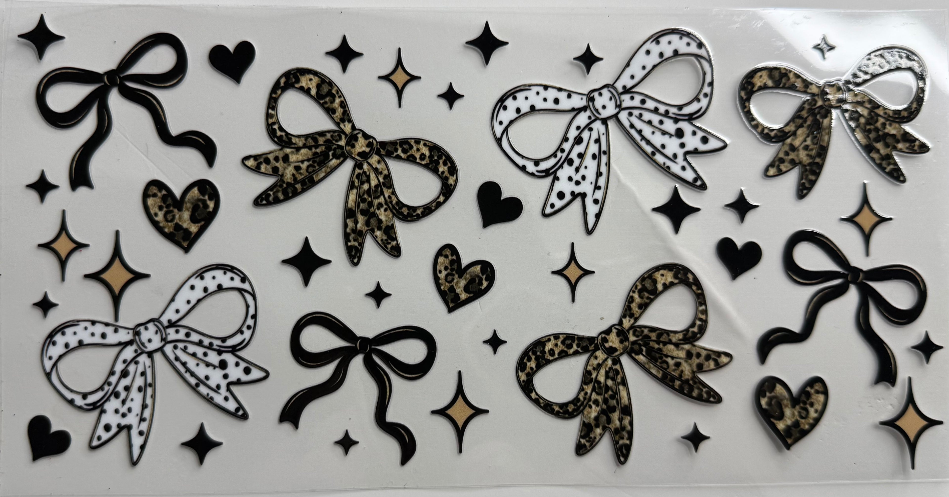 Animal print bows