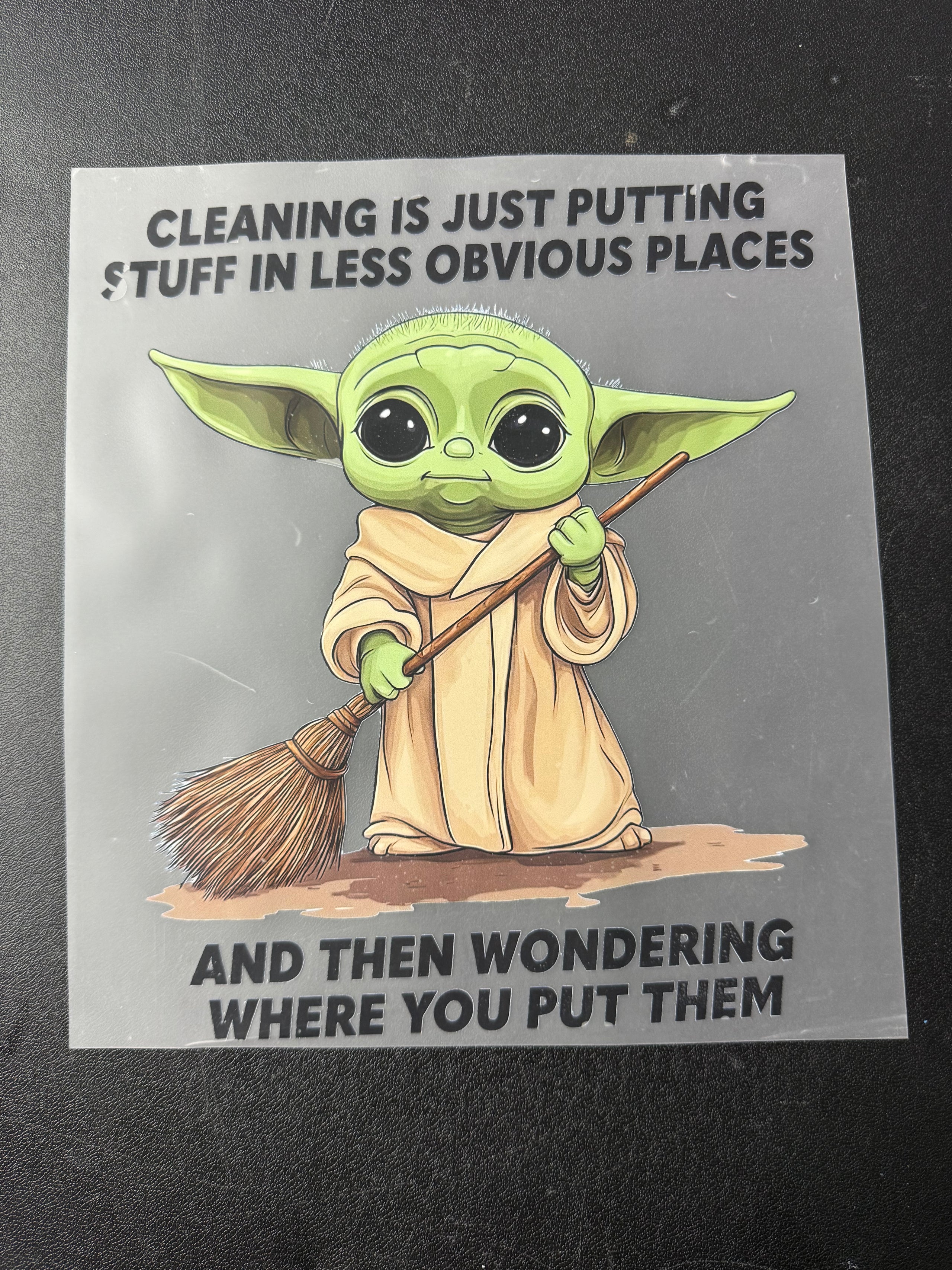 Cleaning is just putting stuff away