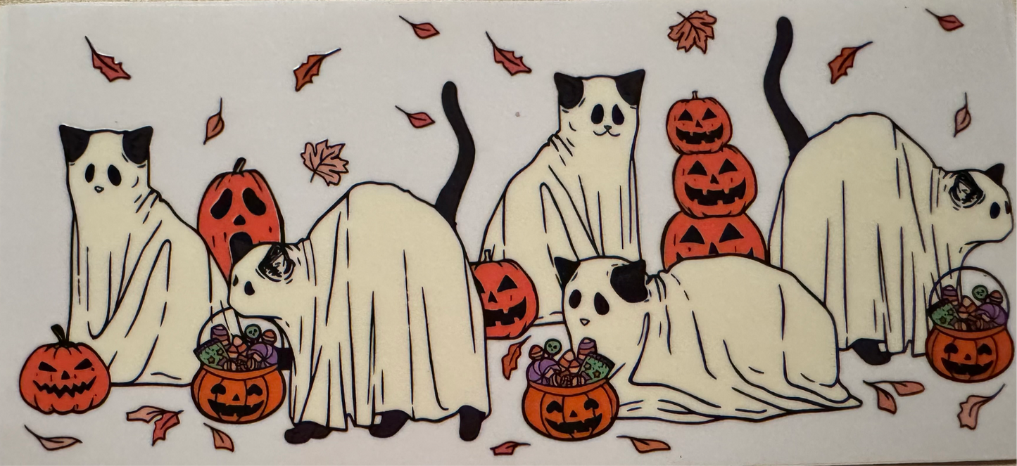 Cat Ghosts & Pumpkins