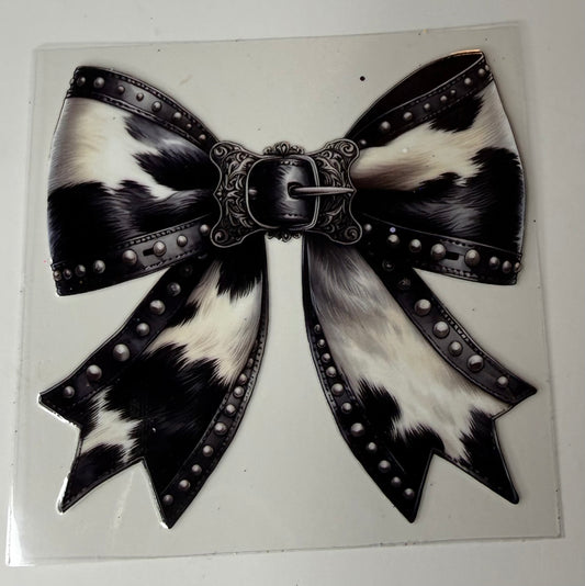Cow Print Belt Buckle