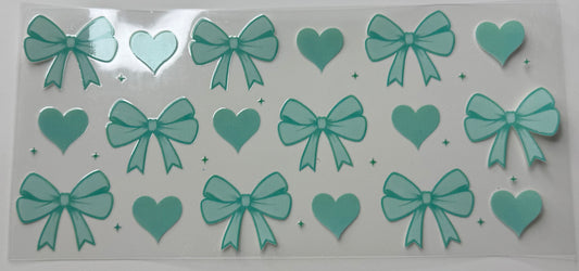 Teal bows