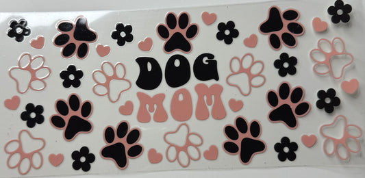Dog mom pink and black