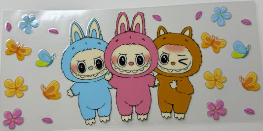 Blue pink orange bubu