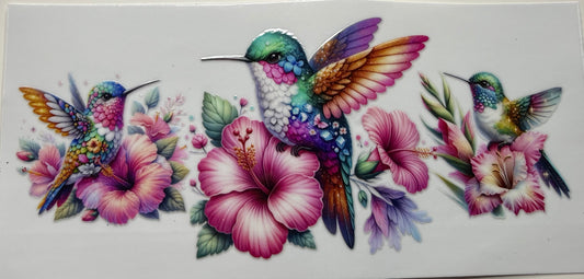 Pink Hibiscus Hummingbird