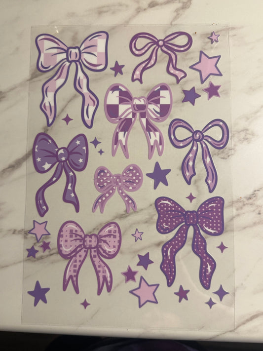 Purple Bows Element Sheet