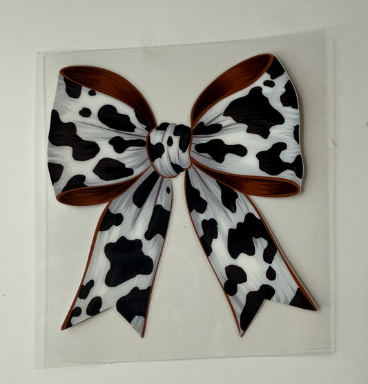 Cow Print Bow