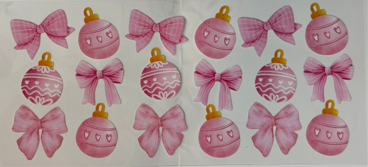 Pink Bows & Ornaments