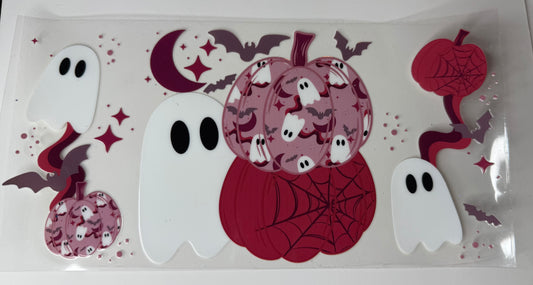 Pink Pumpkin Ghost